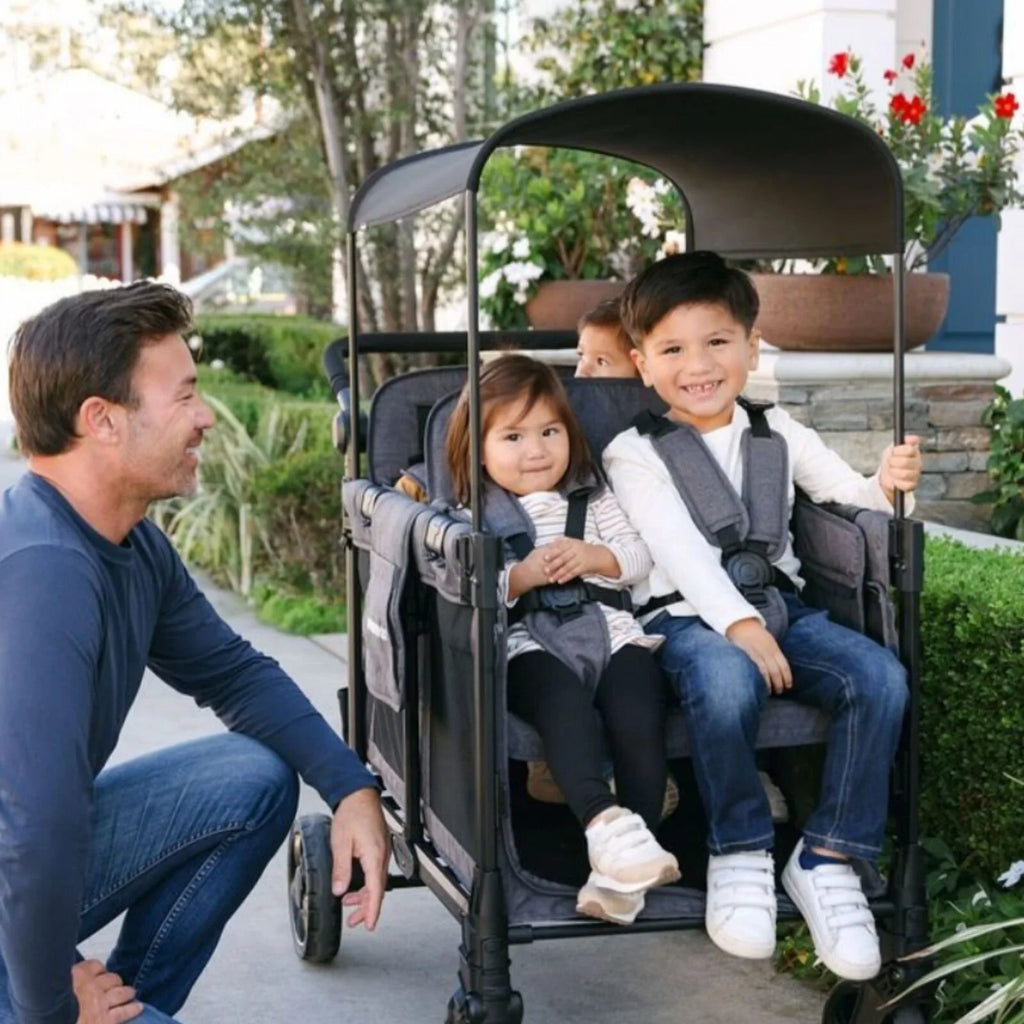 Wonderfold W4 Elite Pro Stroller Wagon - Charcoal Grey