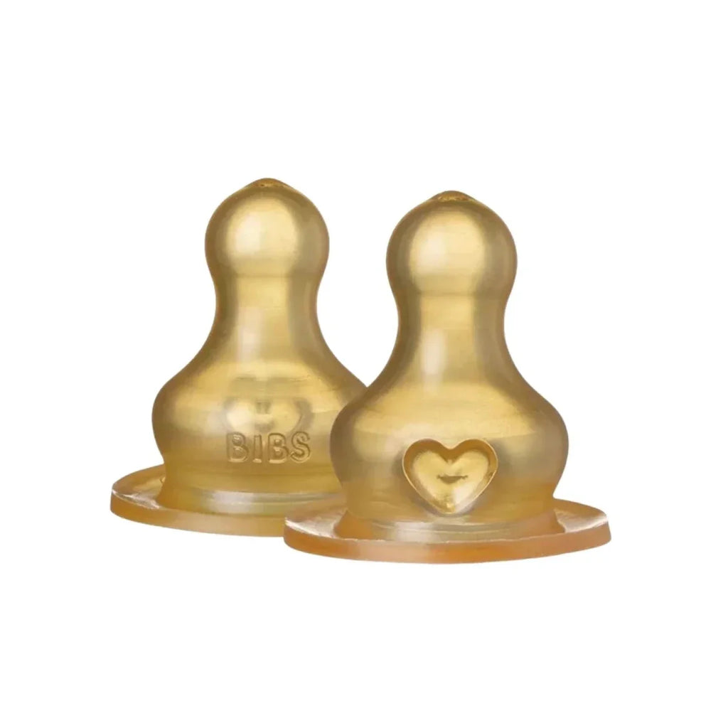 BIBS Latex Fast Flow Bottle Teats 4+ months Pack of 2
