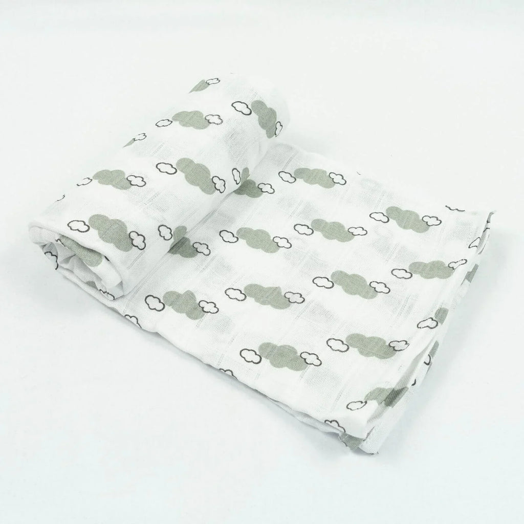 MuslinZ Bamboo/Organic Cotton Muslin Set - Grey Cloud