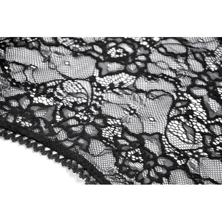 Dark In Love Lilith Gothic 3D Lace Bell Sleeve Cape – Floral Shrug