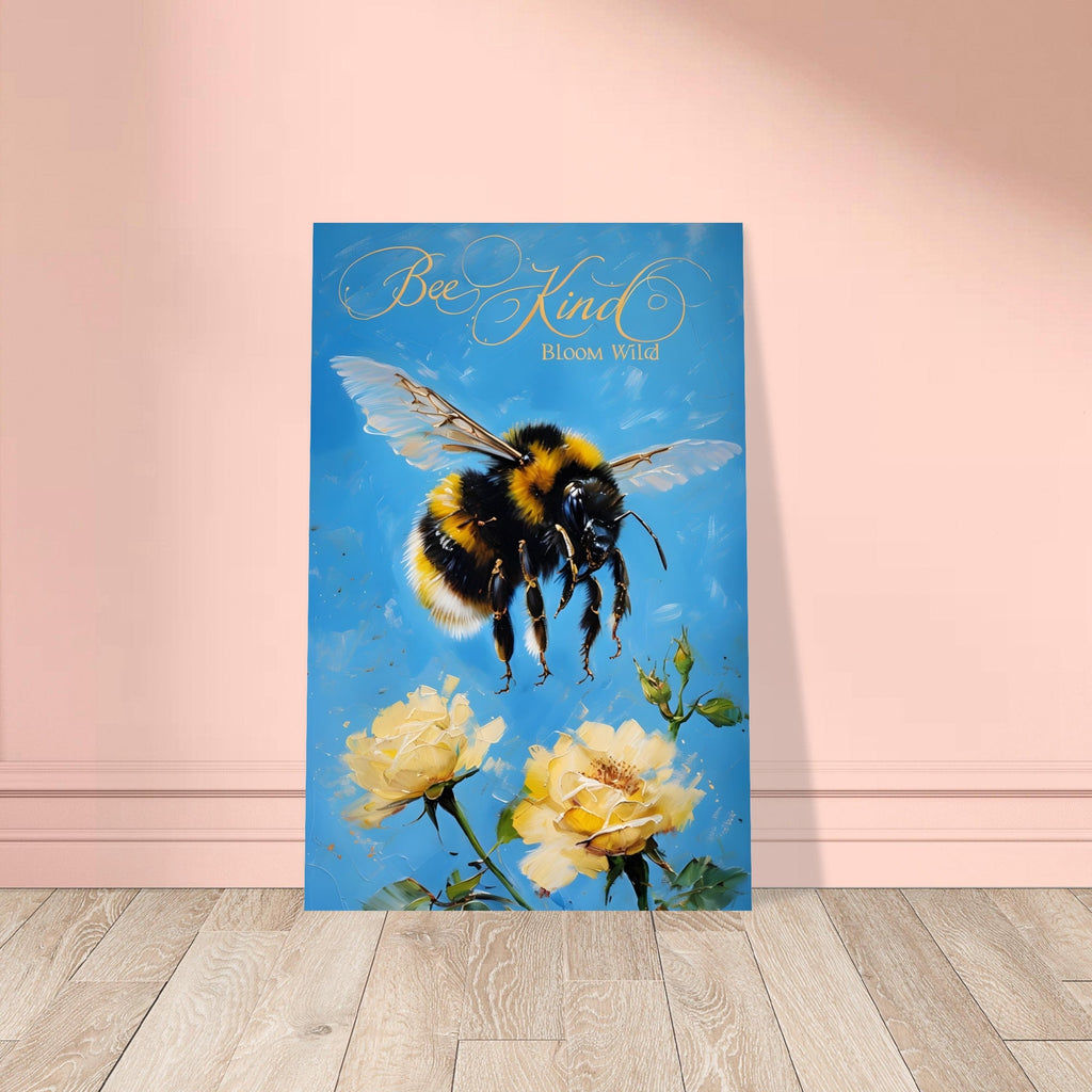 Bumblebee Flight Art Print – Vibrant Nature-Inspired Poster