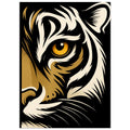 Lion Eye Wall Art - Bold Animal Portrait Poster - Modern Wildlife Decor