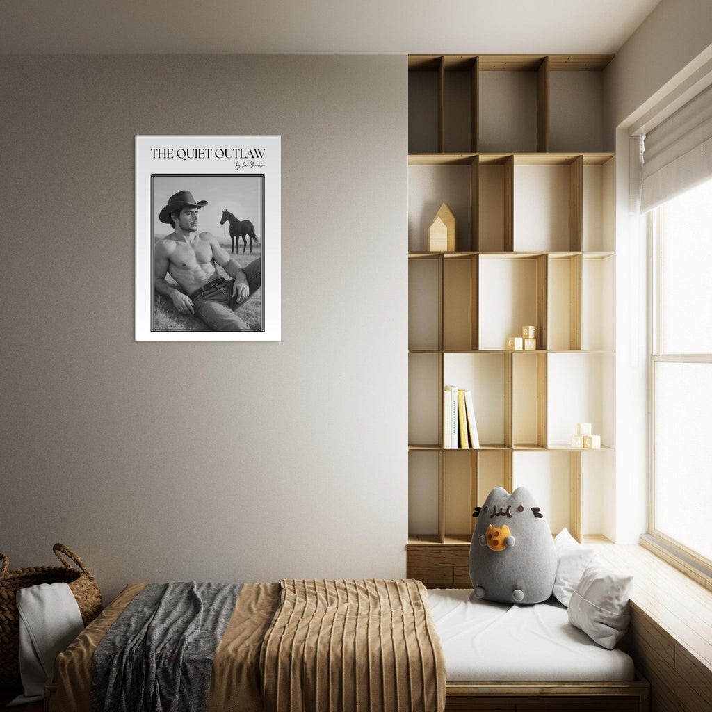 The Quiet Outlaw. Retro Cowboy Poster | 80s Western Wall Art for Home Decor