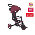 Globber 4-in-1 Explorer Trike Foldable - Burgundy