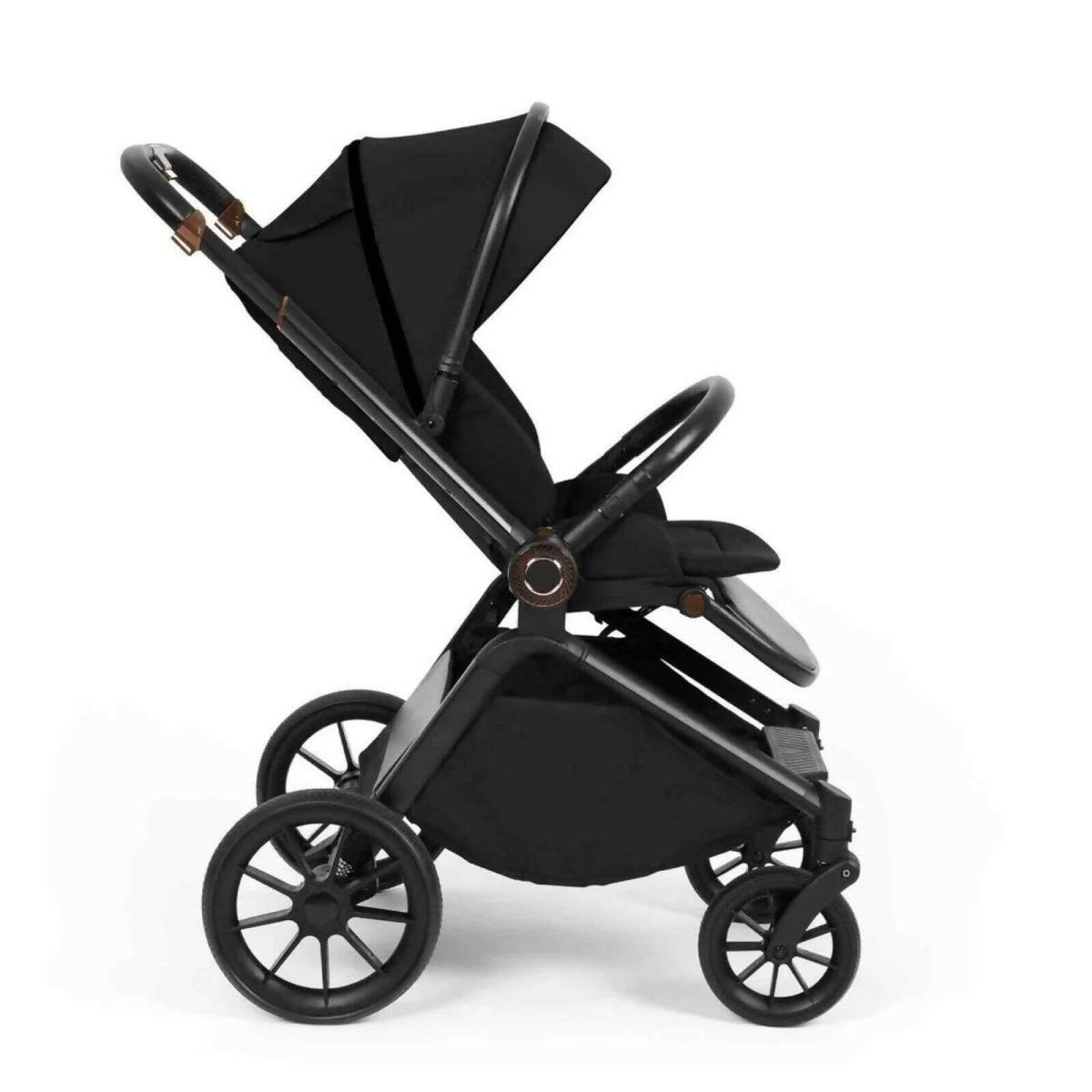 Ickle Bubba Altima Travel System with i-Size Stratus Car Seat & ISOFIX Base 12 pcs - Black