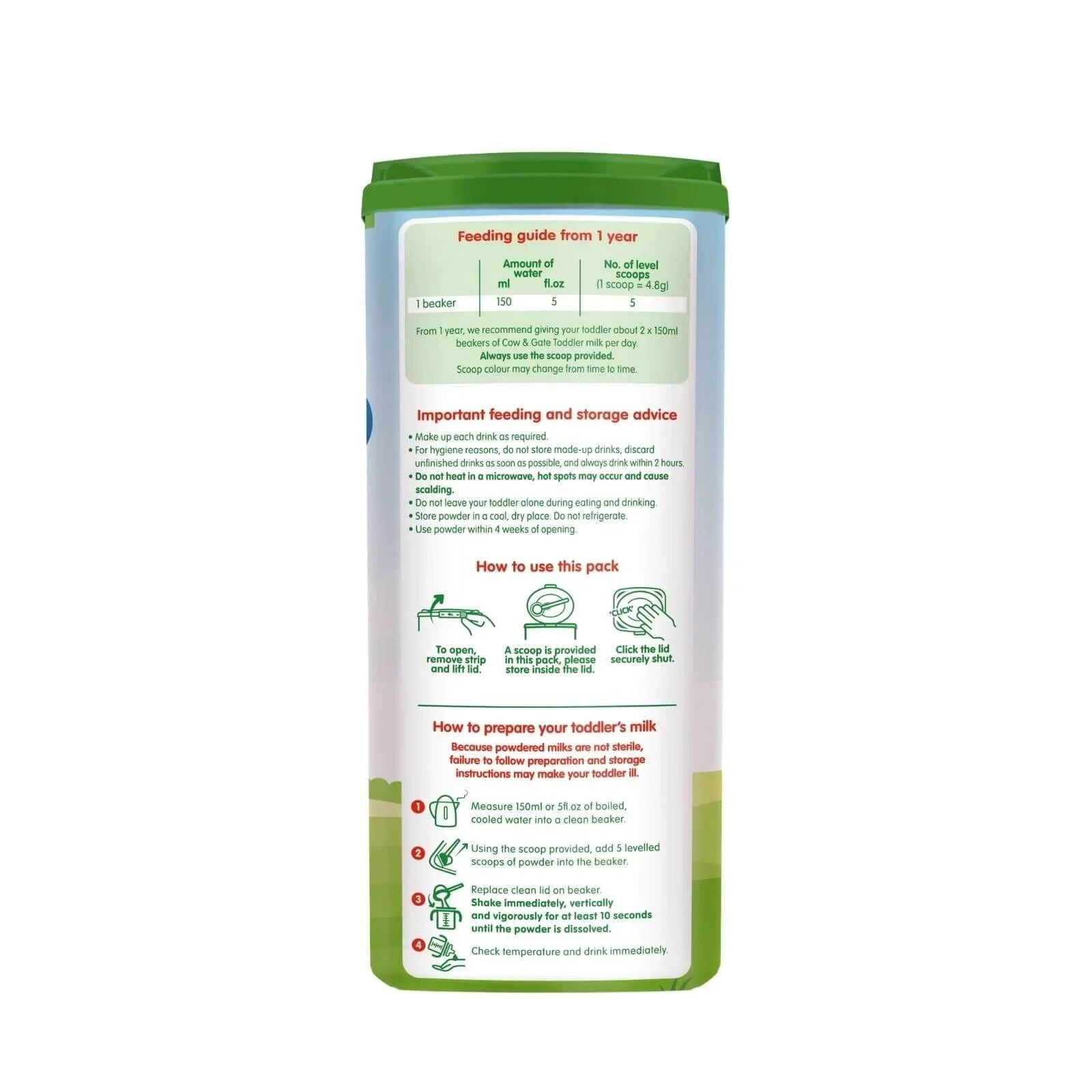 Cow & Gate 4 Toddler Milk Formula 2+ years 800g