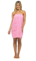 OLIVIA ROCCO Cotton Sarong Towel Wrap – Adjustable Terry Spa Robe