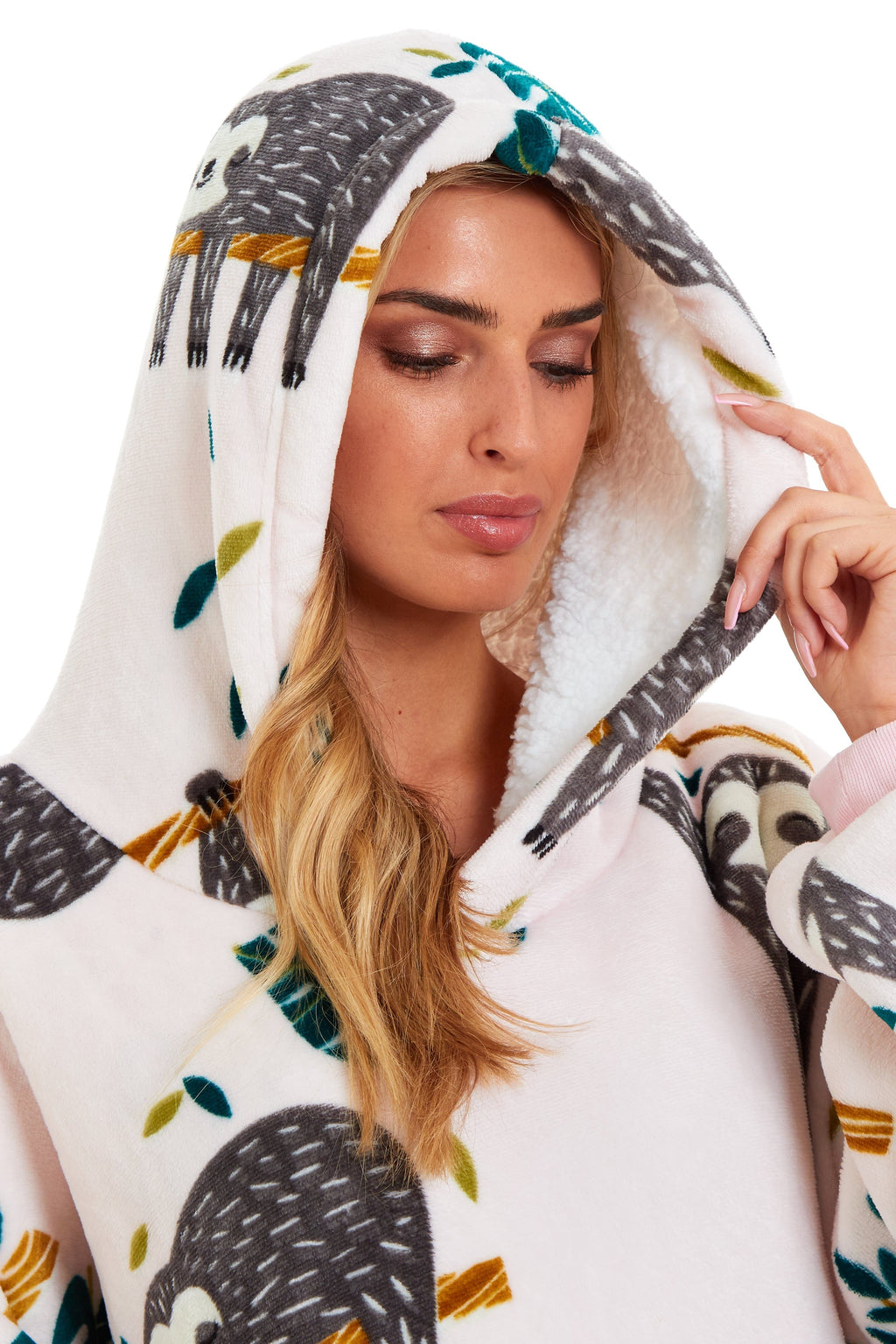OLIVIA ROCCO Sloth Hooded Blanket – Oversized Sherpa Fleece 6XL Hoodie