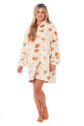 OLIVIA ROCCO Dogs Print Hooded Blanket – Reversible Sherpa Fleece Hoodie
