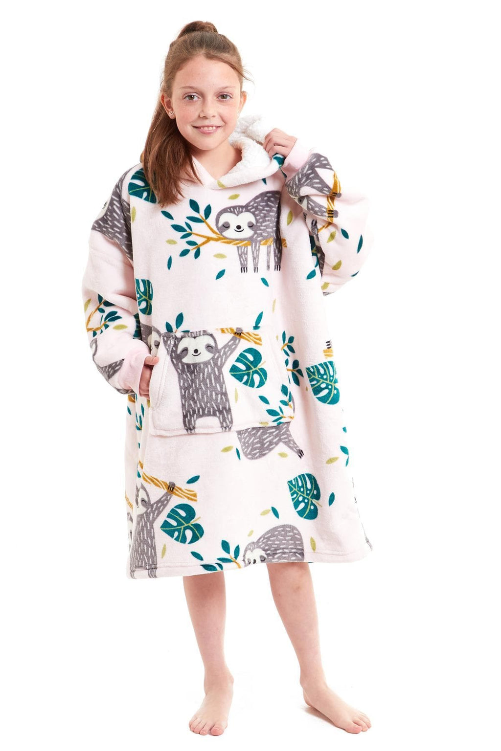 OLIVIA ROCCO Kids Oversized Hooded Blanket – Sherpa Fleece Hoodie