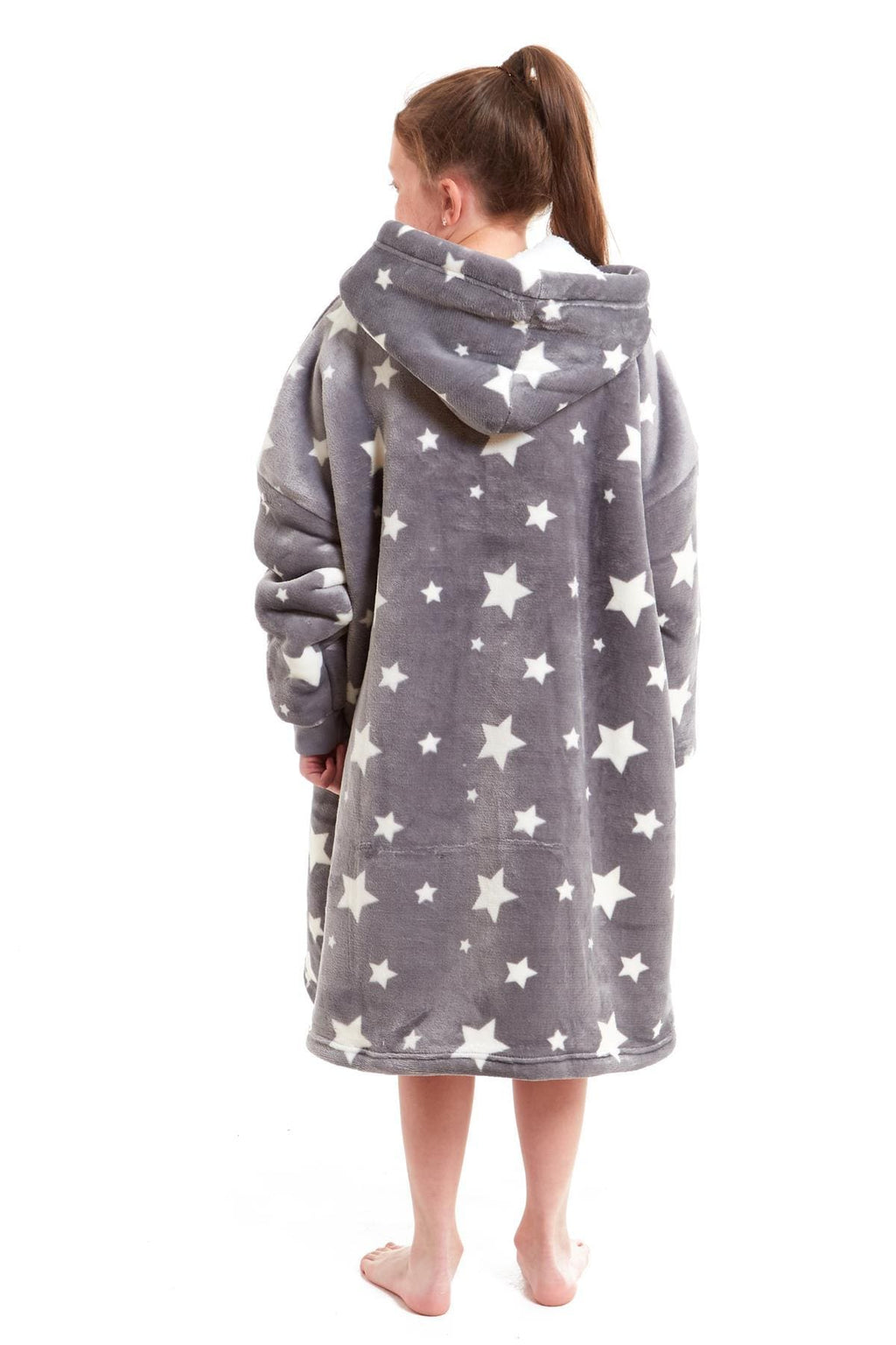 OLIVIA ROCCO Kids Oversized Hooded Blanket – Sherpa Fleece Hoodie
