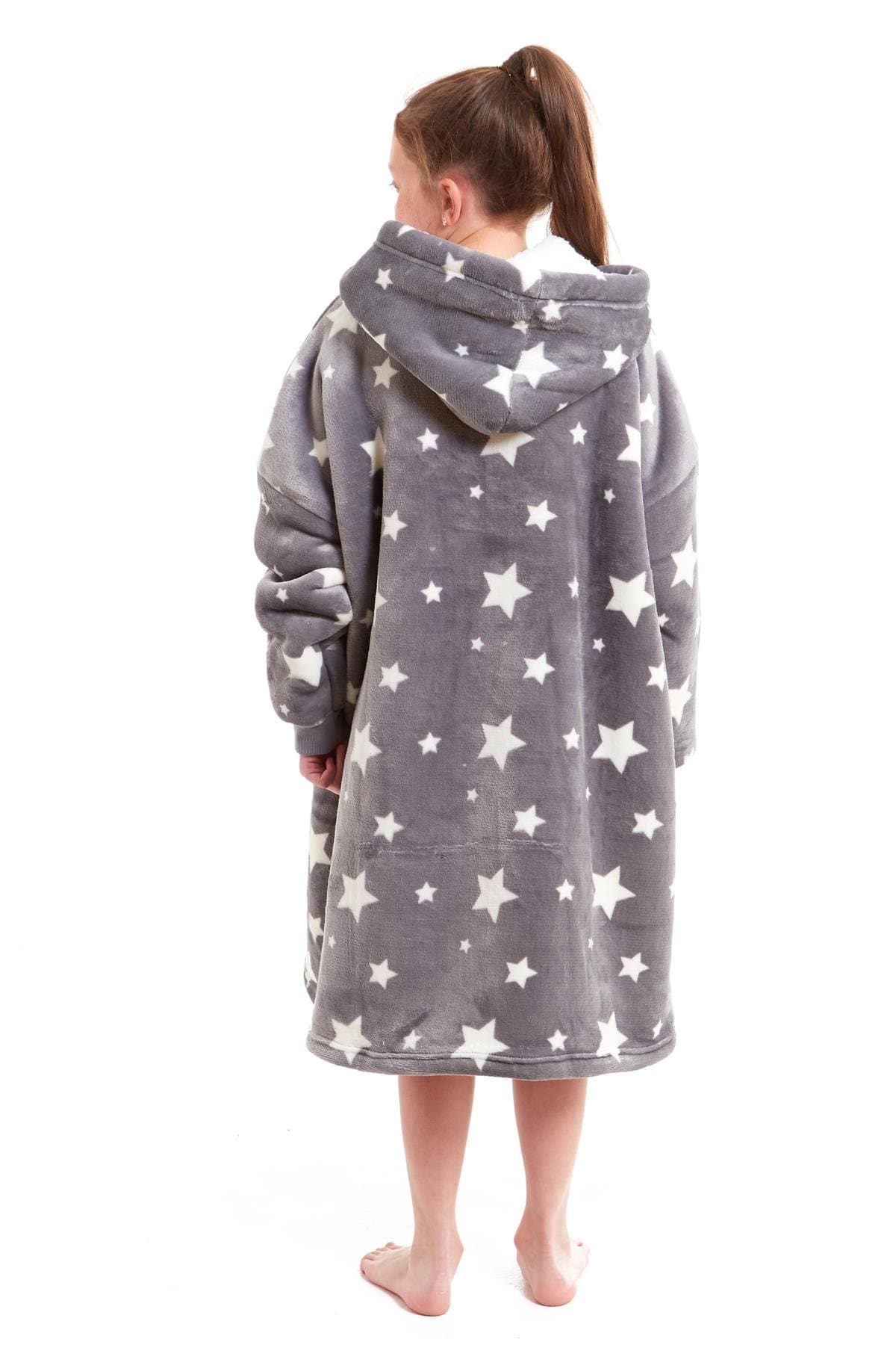 OLIVIA ROCCO Kids Oversized Hooded Blanket – Sherpa Fleece Hoodie