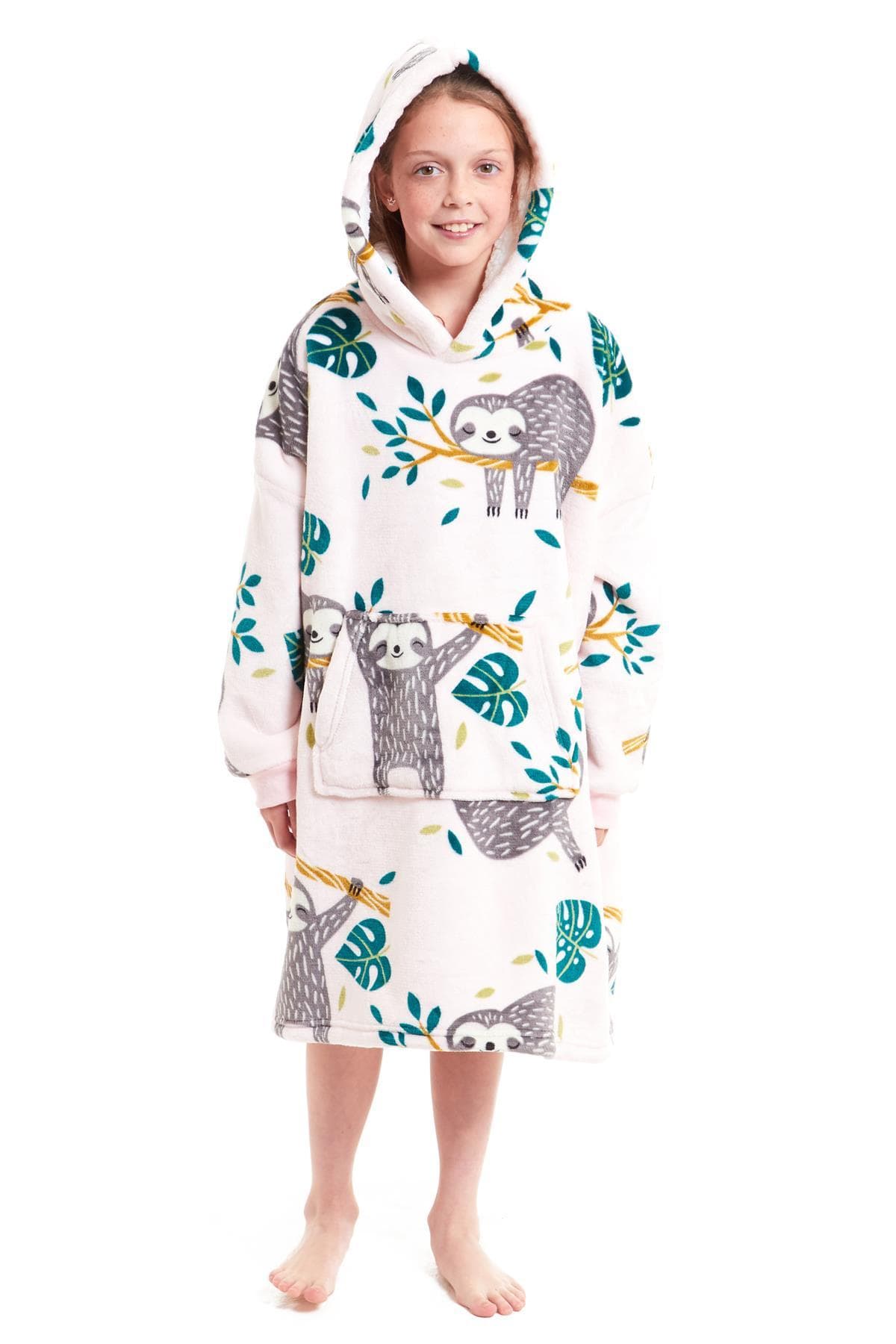 OLIVIA ROCCO Kids Oversized Hooded Blanket – Sherpa Fleece Hoodie