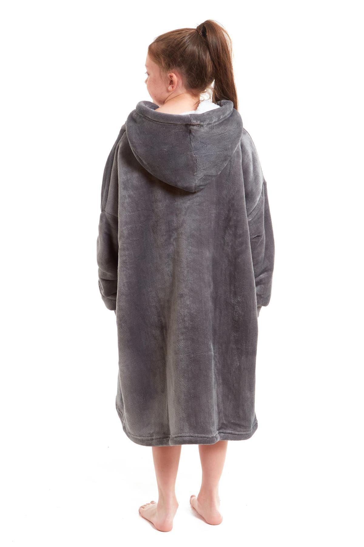 OLIVIA ROCCO Kids Oversized Hooded Blanket – Sherpa Fleece Hoodie