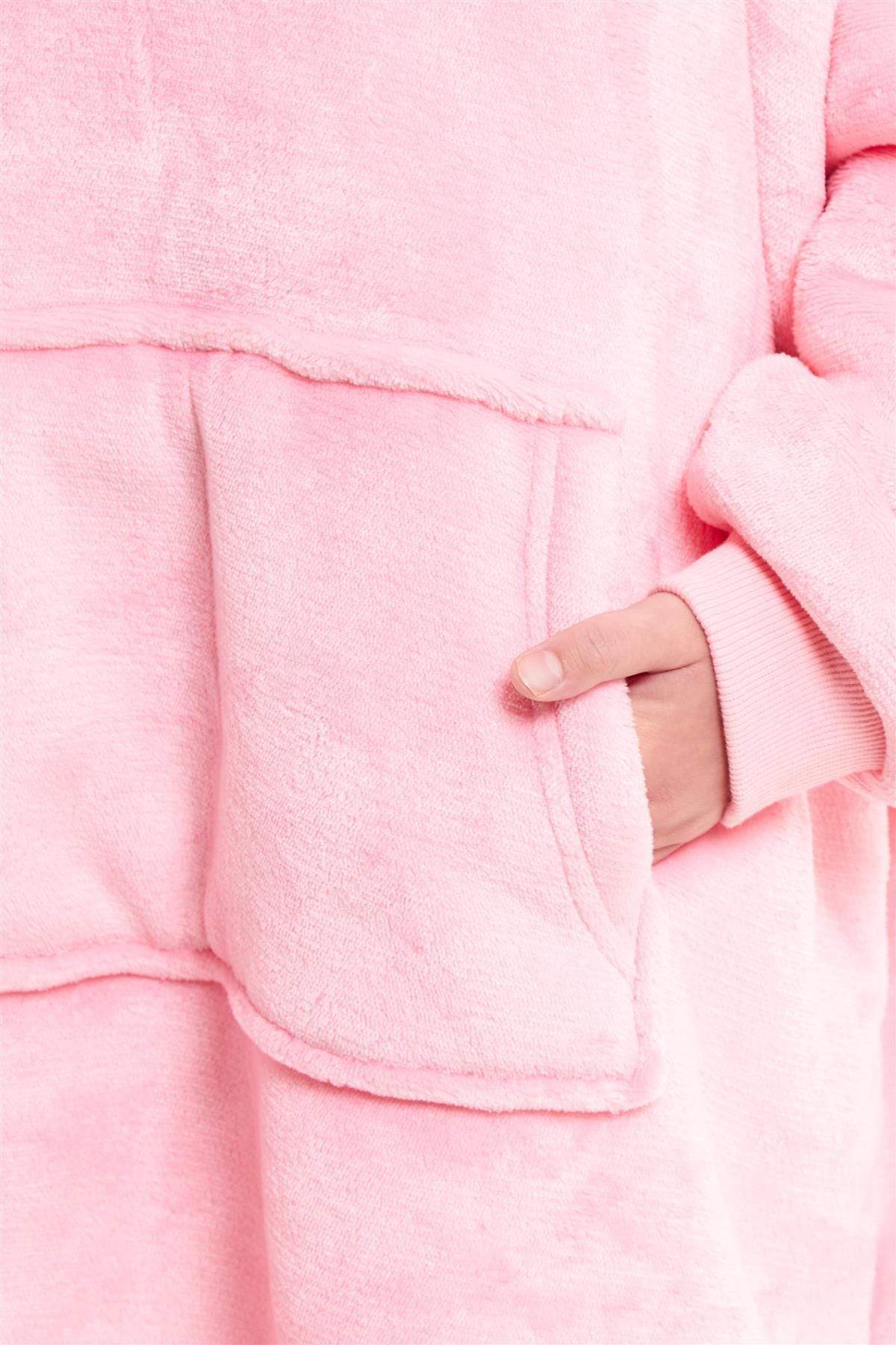 OLIVIA ROCCO Kids Oversized Hooded Blanket – Sherpa Fleece Hoodie