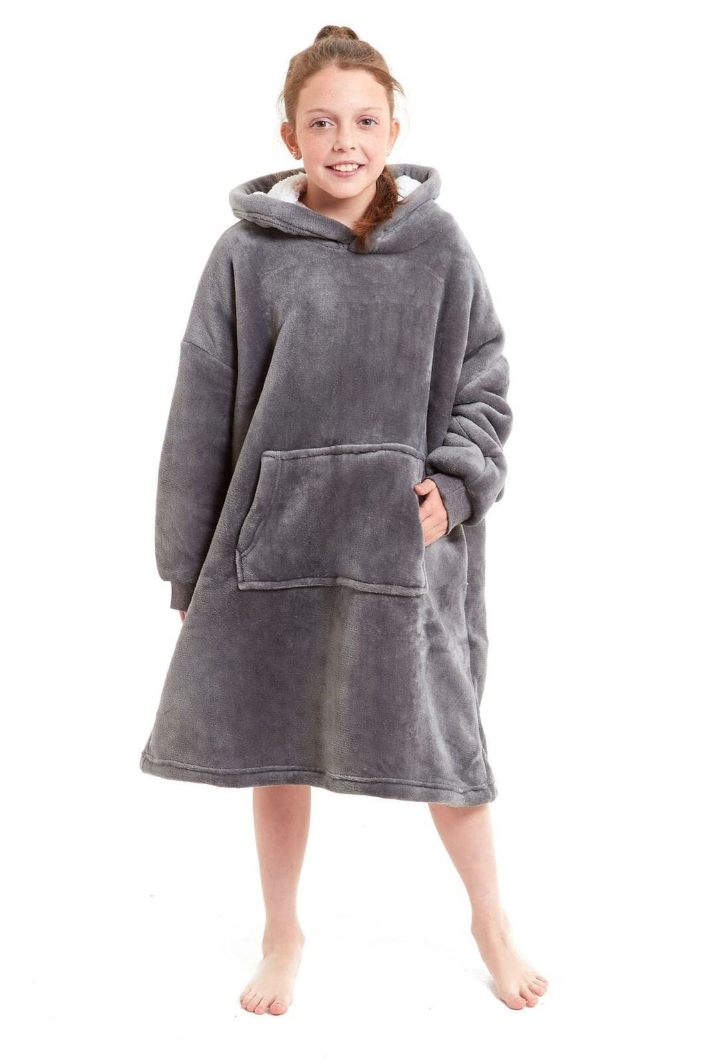 OLIVIA ROCCO Kids Oversized Hooded Blanket – Sherpa Fleece Hoodie
