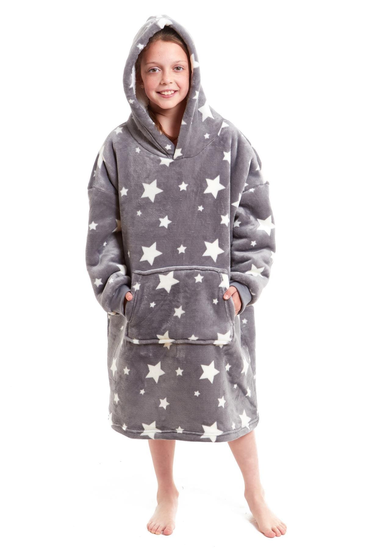 OLIVIA ROCCO Kids Oversized Hooded Blanket – Sherpa Fleece Hoodie