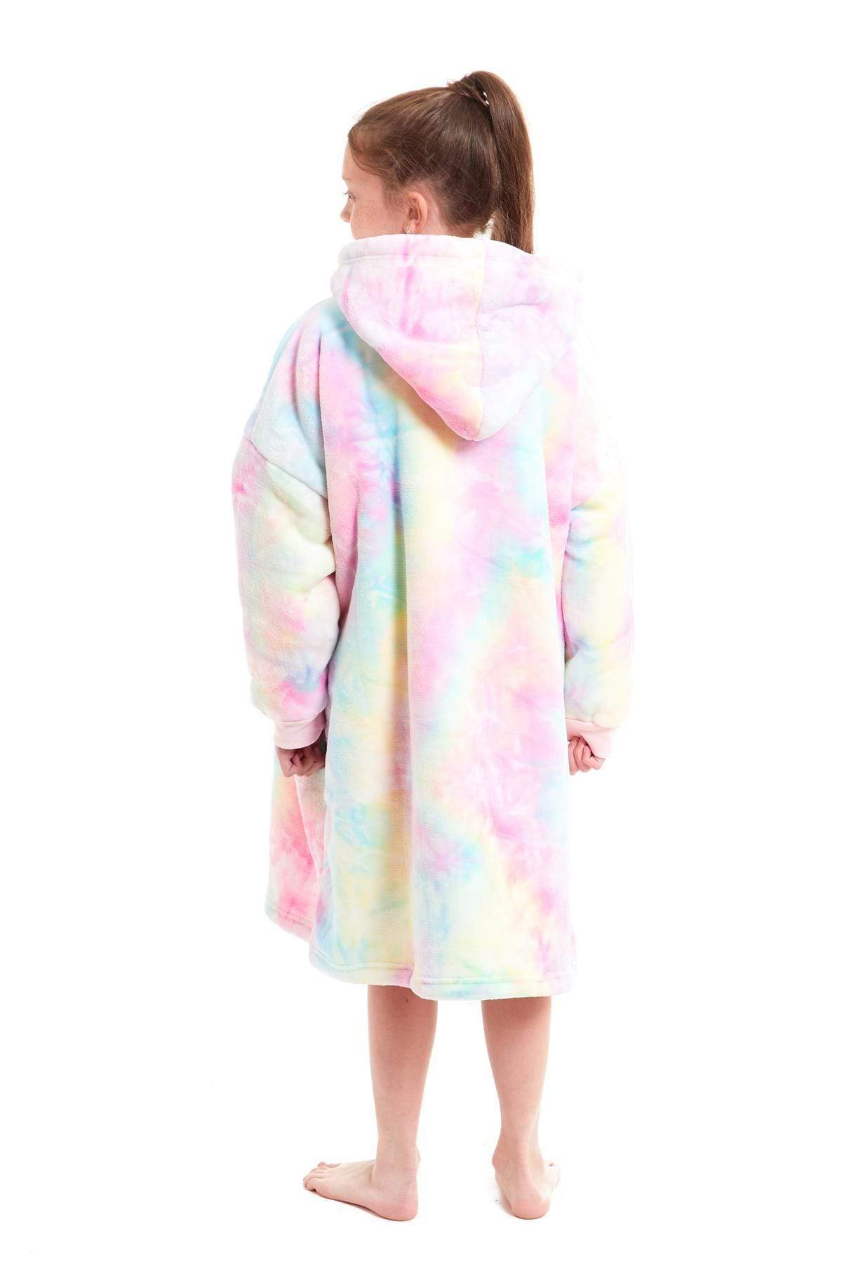 OLIVIA ROCCO Kids Oversized Hooded Blanket – Sherpa Fleece Hoodie