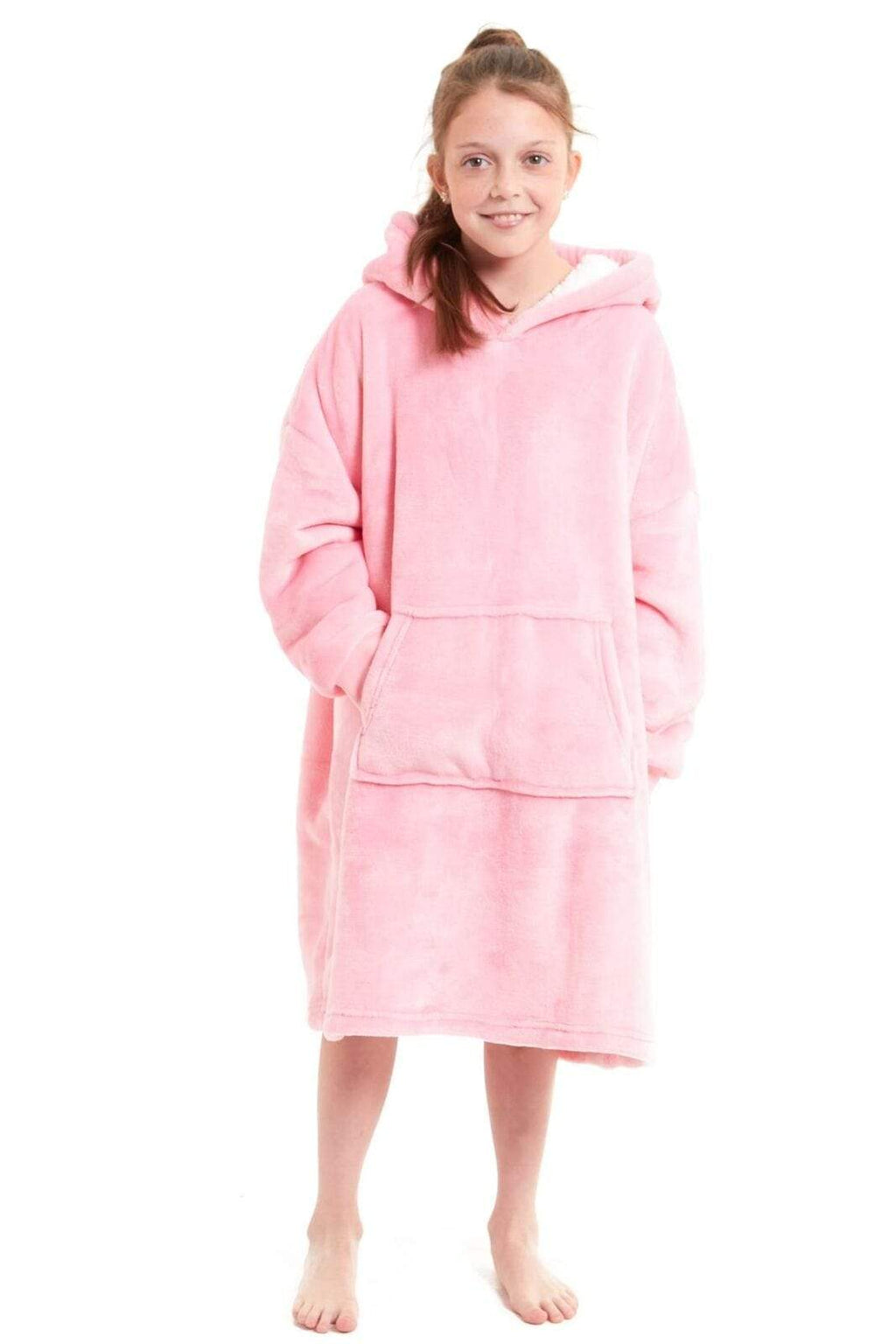 OLIVIA ROCCO Kids Oversized Hooded Blanket – Sherpa Fleece Hoodie