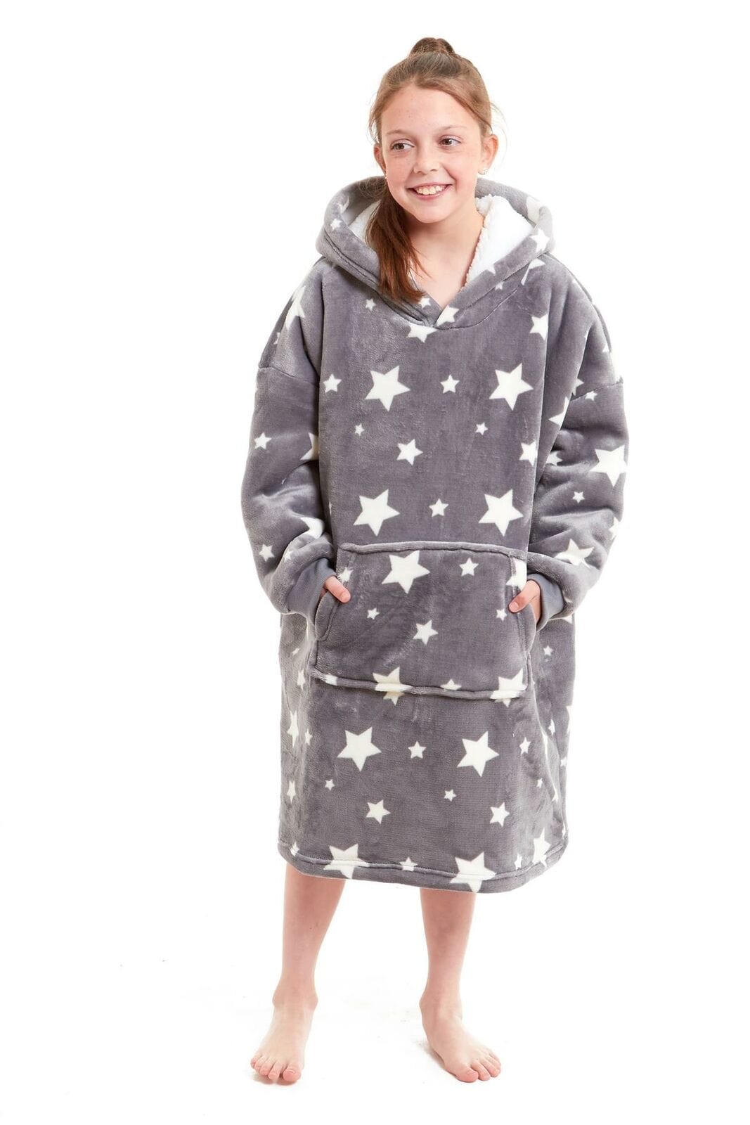 OLIVIA ROCCO Kids Oversized Hooded Blanket – Sherpa Fleece Hoodie