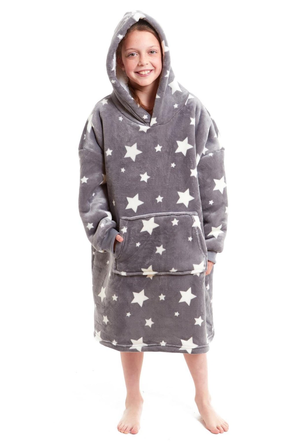 OLIVIA ROCCO Kids Oversized Hooded Blanket – Sherpa Fleece Hoodie