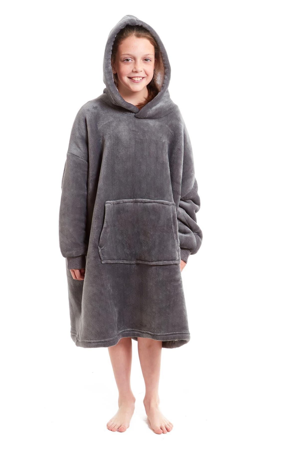 OLIVIA ROCCO Kids Oversized Hooded Blanket – Sherpa Fleece Hoodie