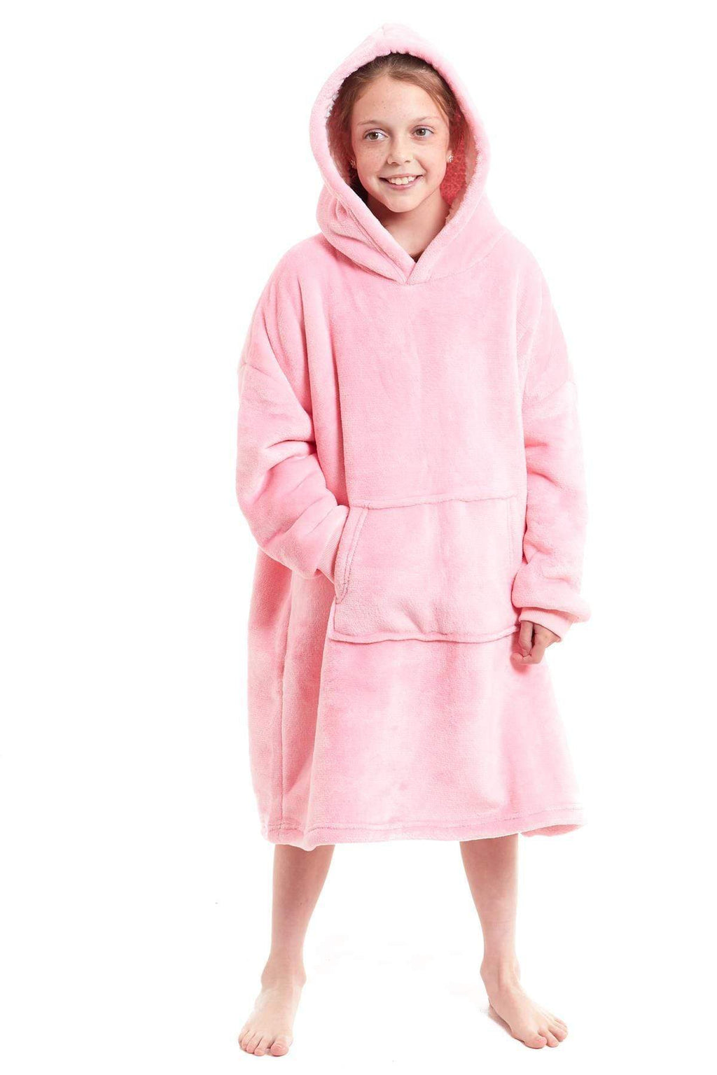 OLIVIA ROCCO Kids Oversized Hooded Blanket – Sherpa Fleece Hoodie