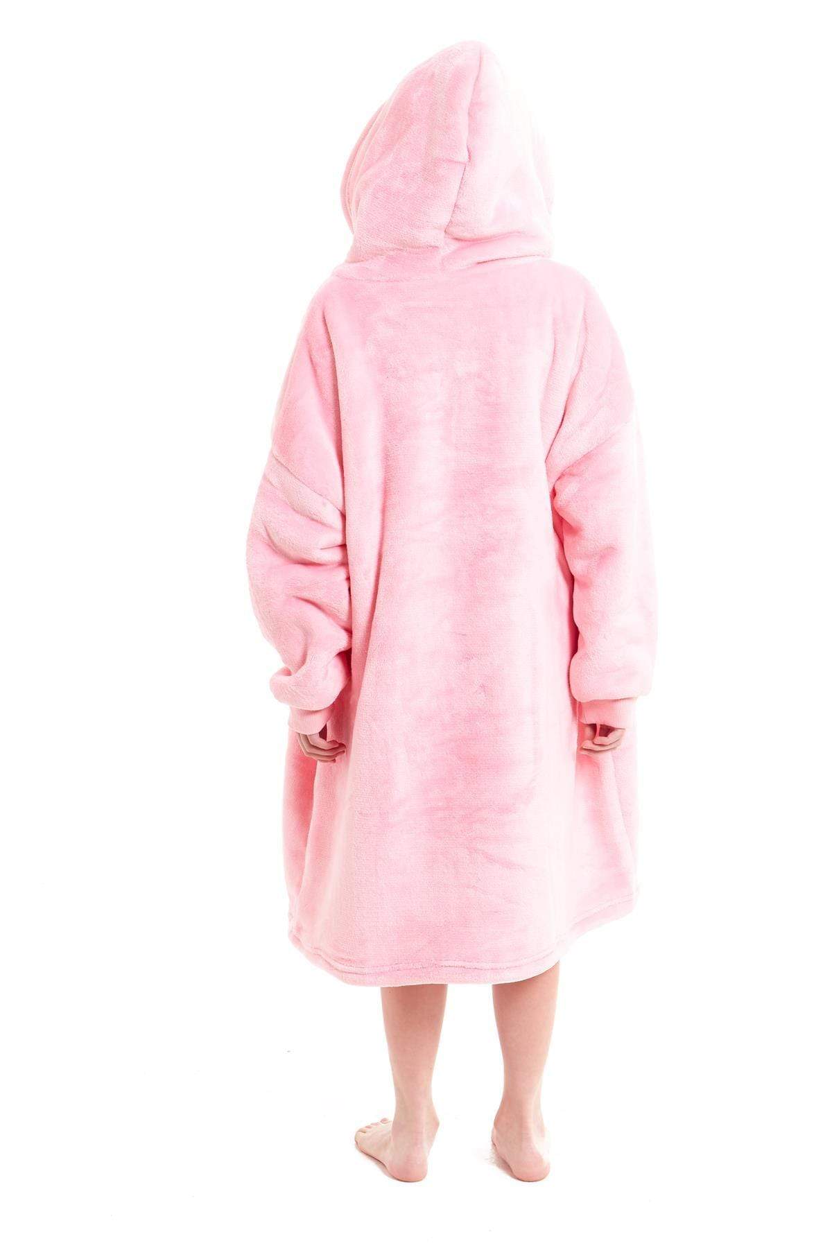 OLIVIA ROCCO Kids Oversized Hooded Blanket – Sherpa Fleece Hoodie