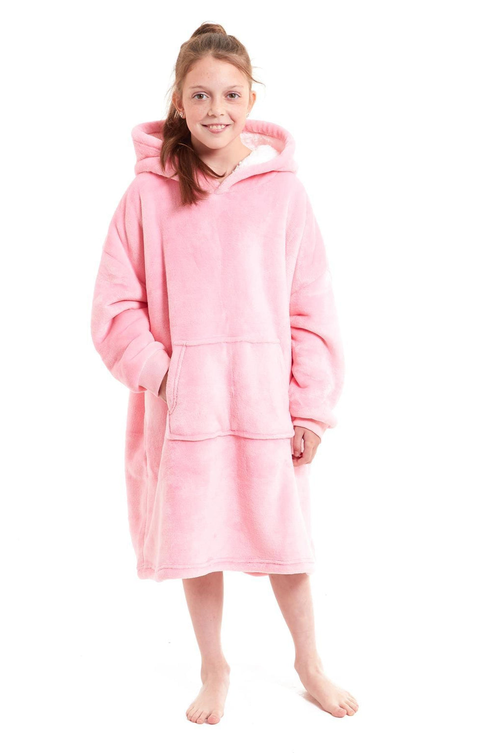 OLIVIA ROCCO Kids Oversized Hooded Blanket – Sherpa Fleece Hoodie
