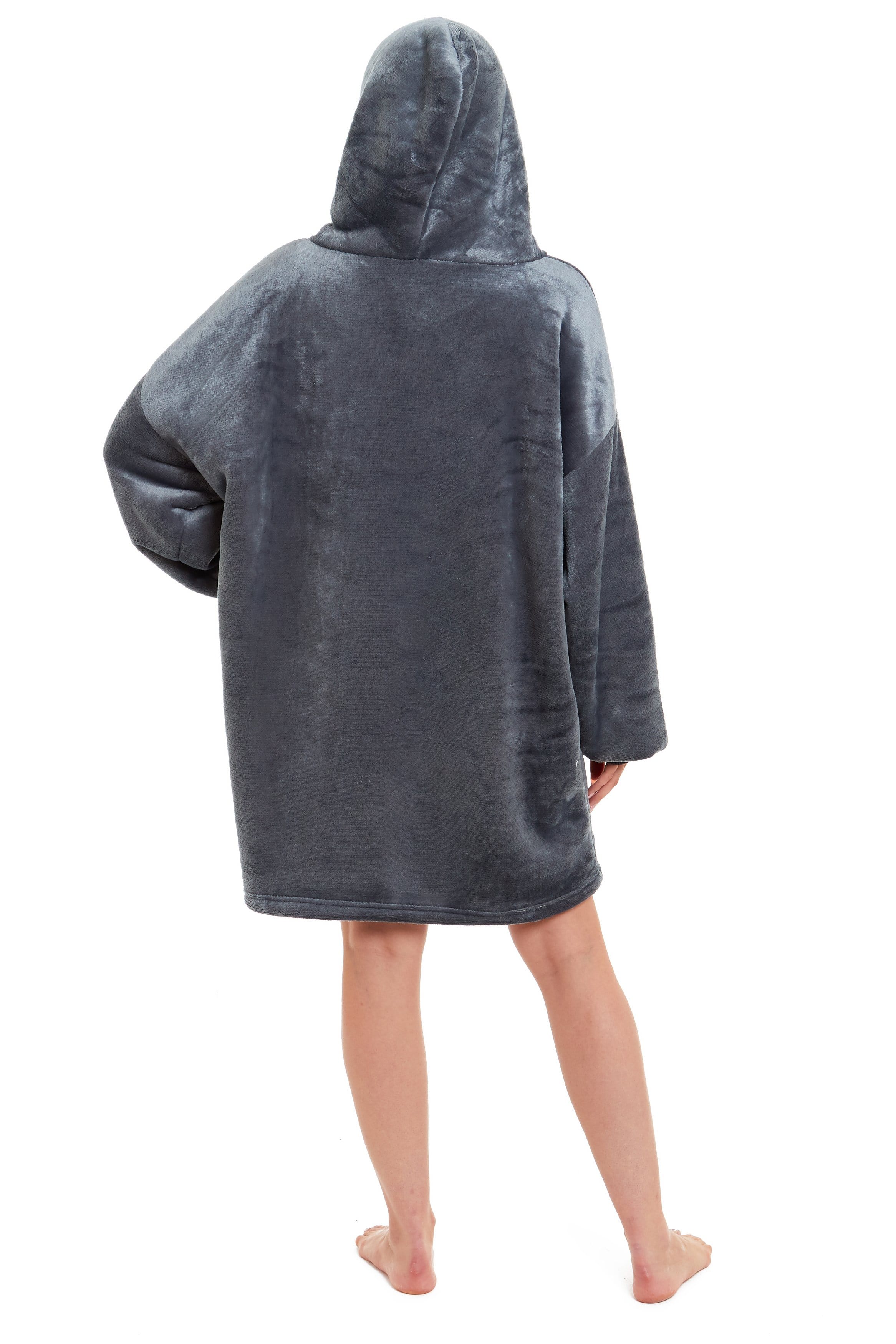OLIVIA ROCCO Oversized Hooded Blanket – Reversible Sherpa Fleece Hoodie