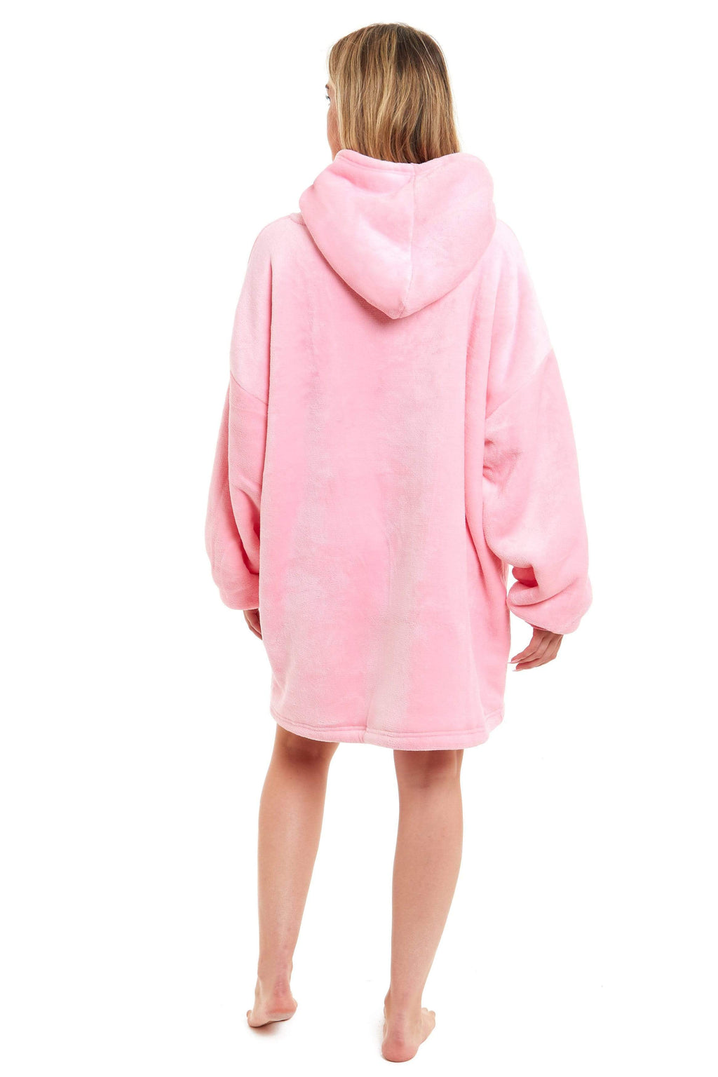 OLIVIA ROCCO Oversized Hooded Blanket – Reversible Sherpa Fleece Hoodie