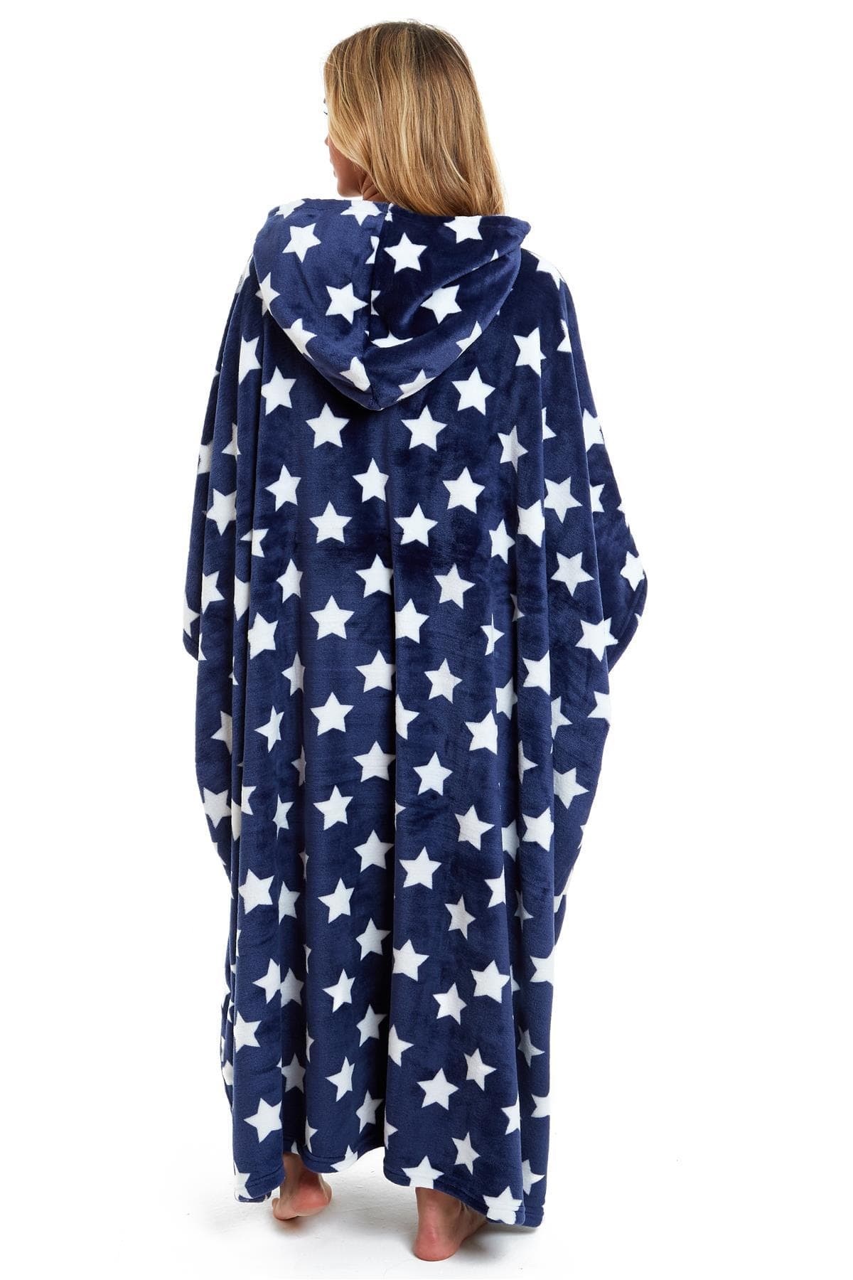 OLIVIA ROCCO Wearable Hooded Blanket – Oversized Plush Fleece Poncho