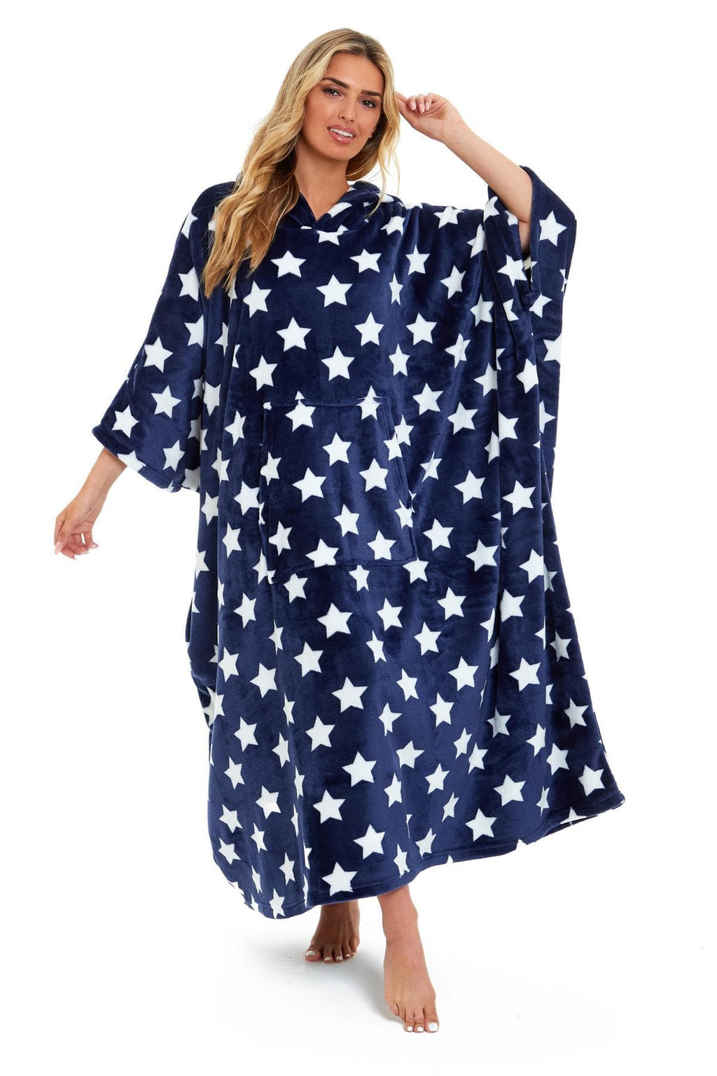 OLIVIA ROCCO Wearable Hooded Blanket – Oversized Plush Fleece Poncho