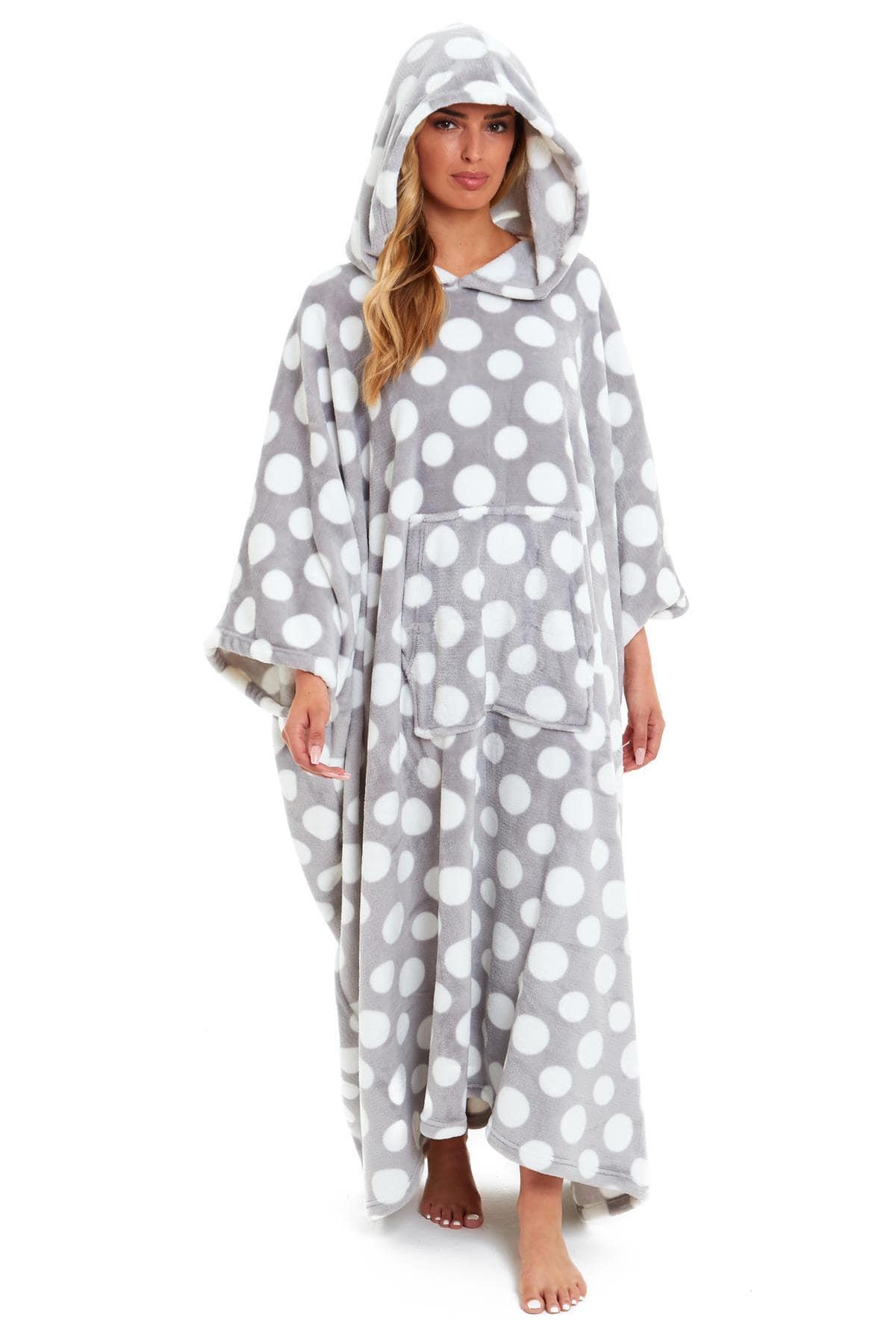 OLIVIA ROCCO Wearable Hooded Blanket – Oversized Plush Fleece Poncho