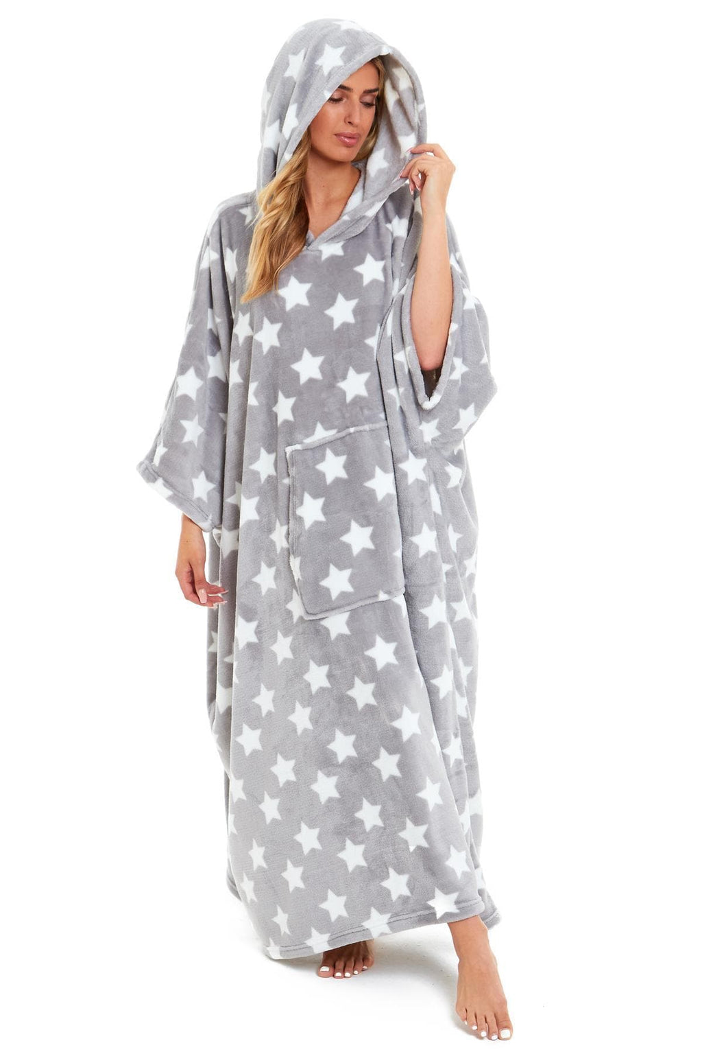 OLIVIA ROCCO Wearable Hooded Blanket – Oversized Plush Fleece Poncho