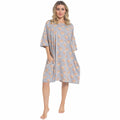 OLIVIA ROCCO Women's 100% Cotton Oversized Nightshirt – Baggy Nighty Dress