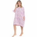 OLIVIA ROCCO Women's Giraffe Print Nightshirt – 100% Cotton Nightdress