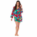 OLIVIA ROCCO Women's Leopard Print Short Pyjama Set – Viscose Loungewear