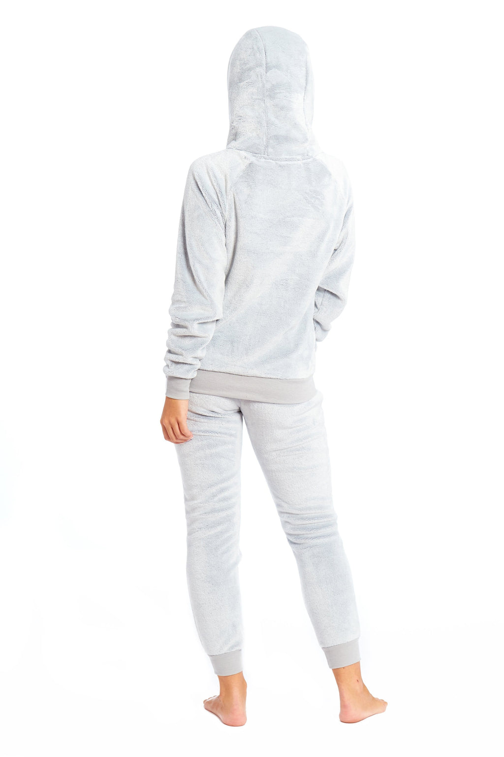 OLIVIA ROCCO Sloth Plush Fleece Hooded Pajama Set | Sherpa Lined Nightwear