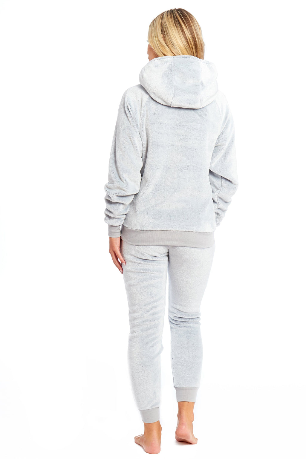 OLIVIA ROCCO Sloth Plush Fleece Hooded Pajama Set | Sherpa Lined Nightwear