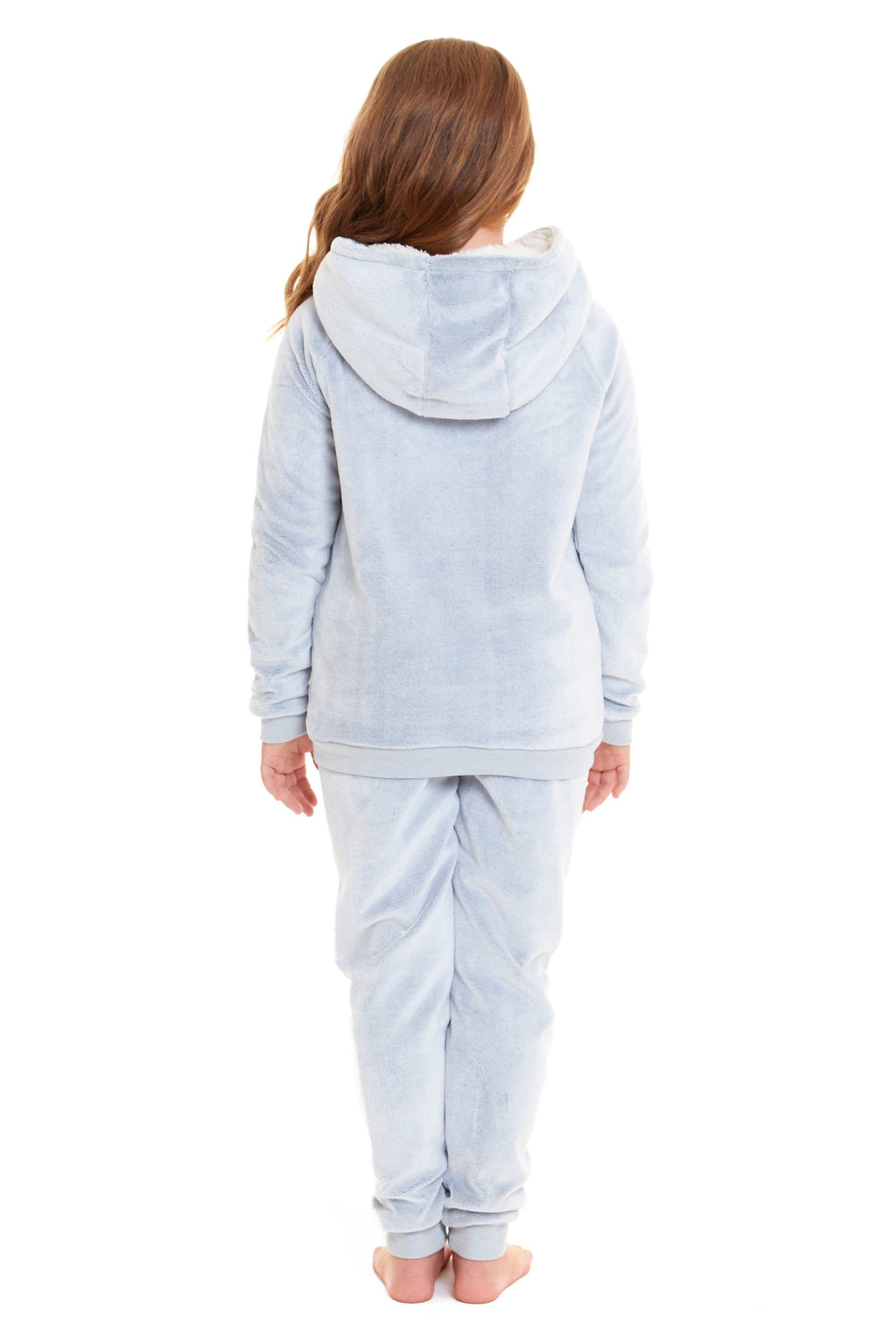 OLIVIA ROCCO Raccoon Fleece Pyjama Set – Sherpa Lined Matching Loungewear