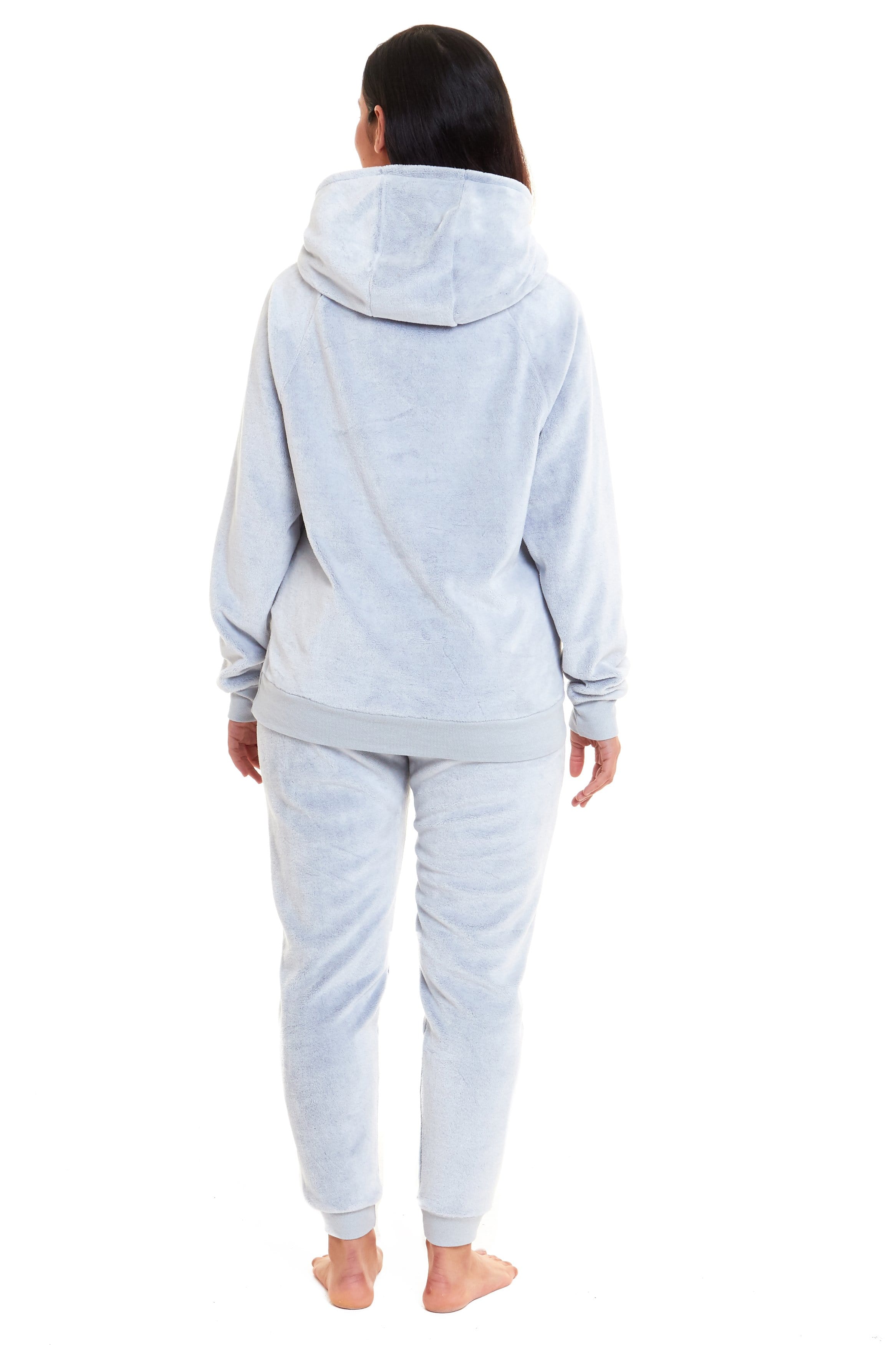 OLIVIA ROCCO Raccoon Fleece Pyjama Set – Sherpa Lined Matching Loungewear