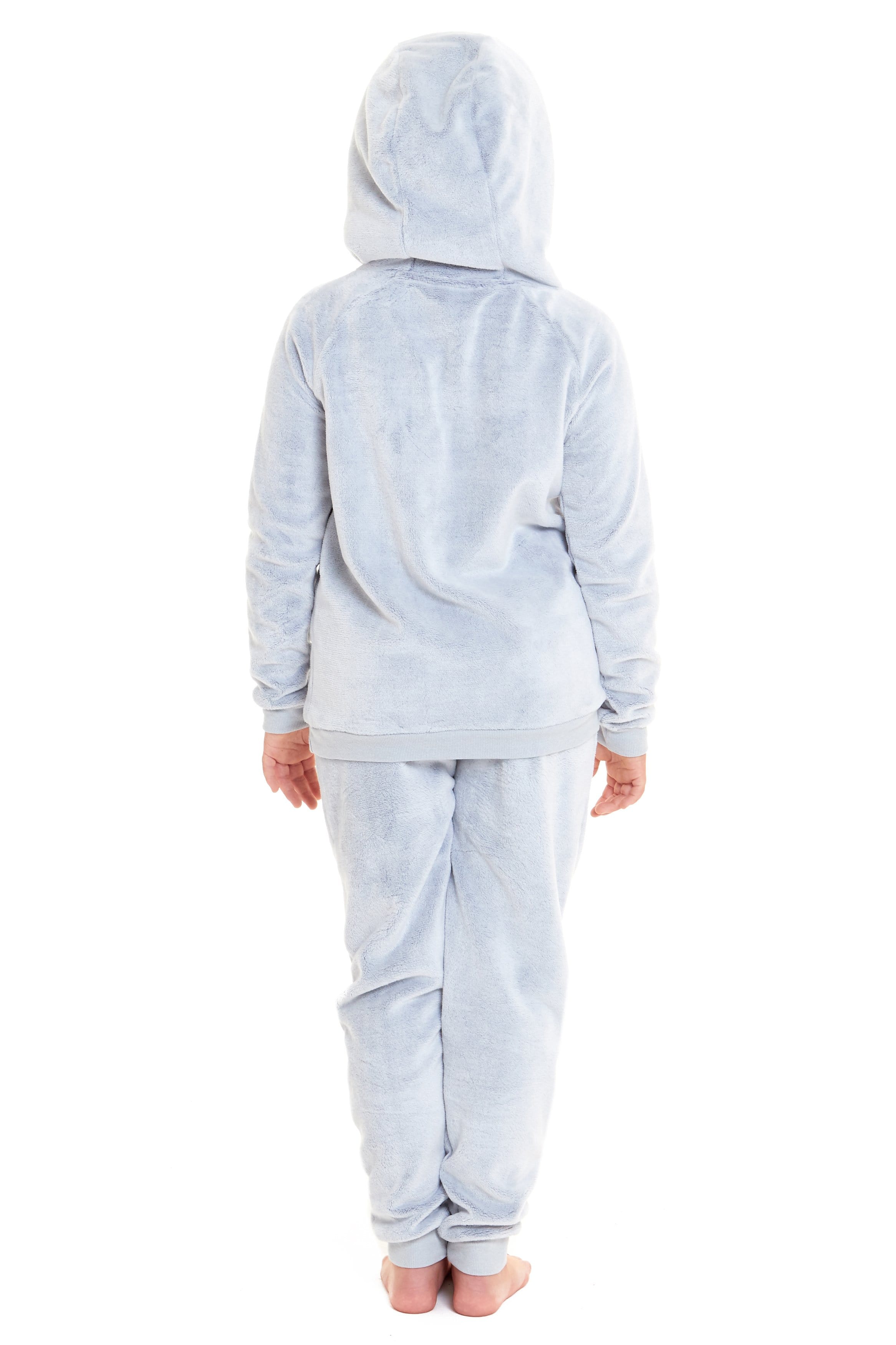 OLIVIA ROCCO Raccoon Fleece Pyjama Set – Sherpa Lined Matching Loungewear