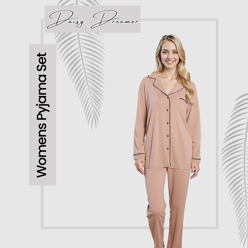 Daisy Dreamer Women's Pyjama Set – Soft Touch Button-Up Nightwear