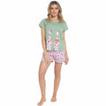 Daisy Dreamer Women's Giraffe Pyjama Set – Soft Cotton Summer Loungewear