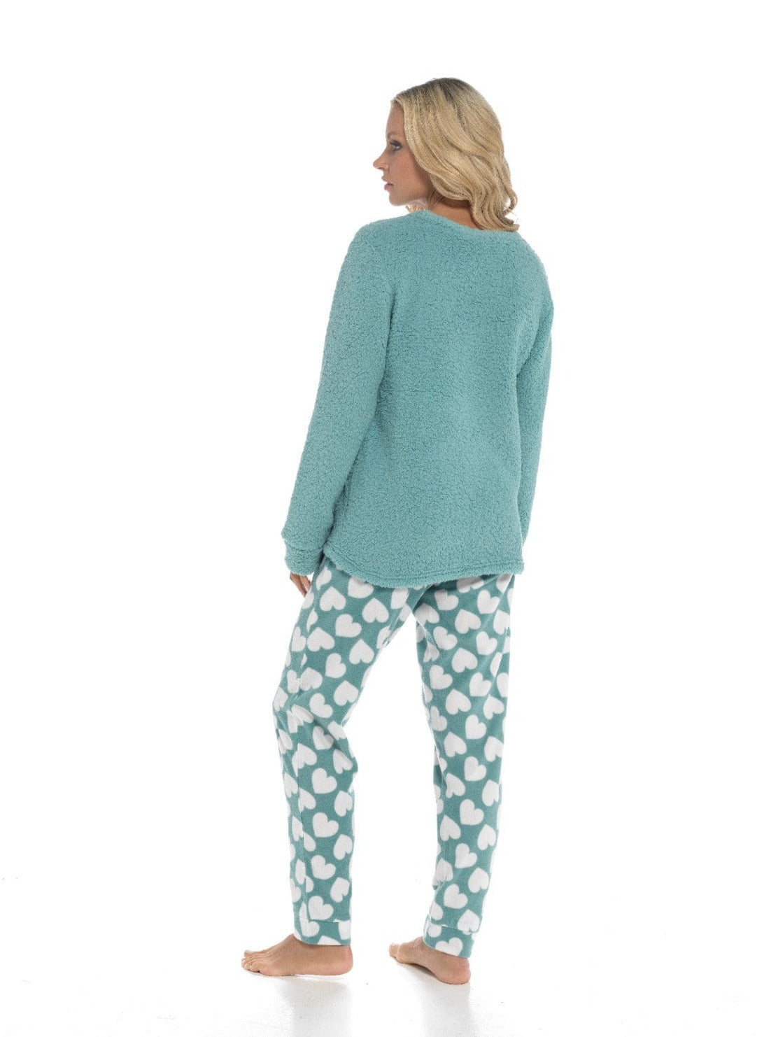 OLIVIA ROCCO Women's Panda Fleece Pyjama Set – Cozy Winter Loungewear