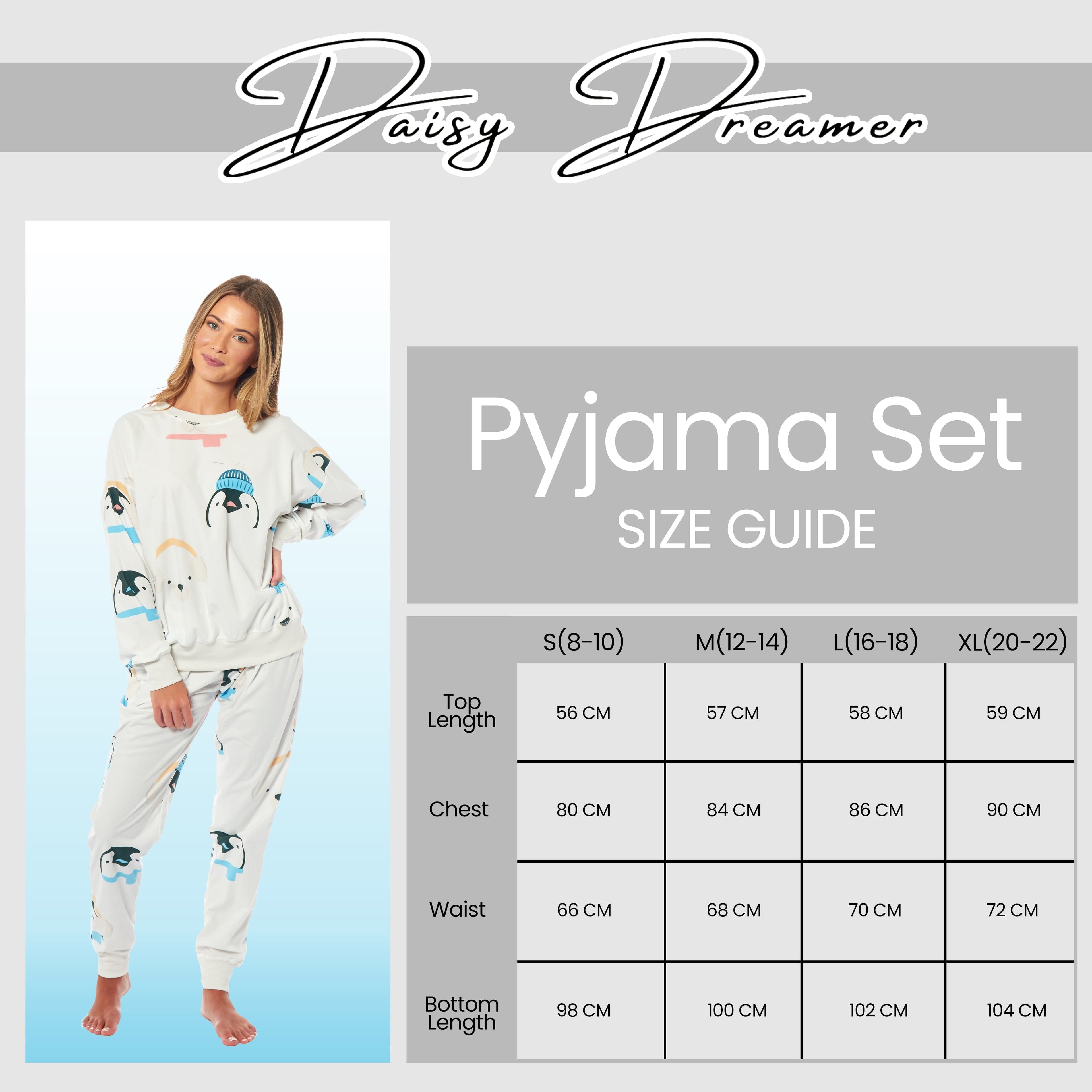 OLIVIA ROCCO Women's Fleece Pyjama Set – Warm Animal Print Loungewear