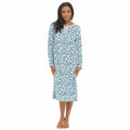 OLIVIA ROCCO Womens Fleece Nightdress | Floral Print Winter Sleepwear