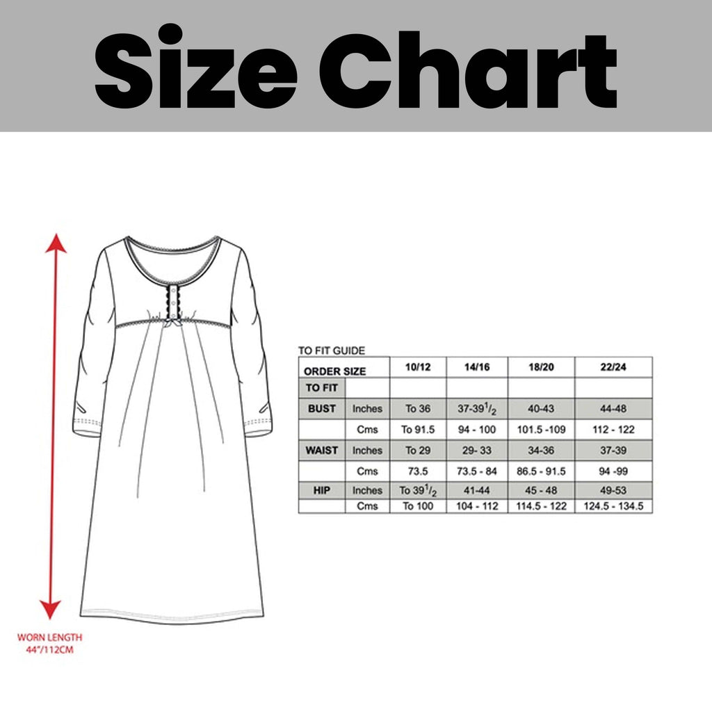 OLIVIA ROCCO Womens Fleece Nightdress | Floral Print Winter Sleepwear