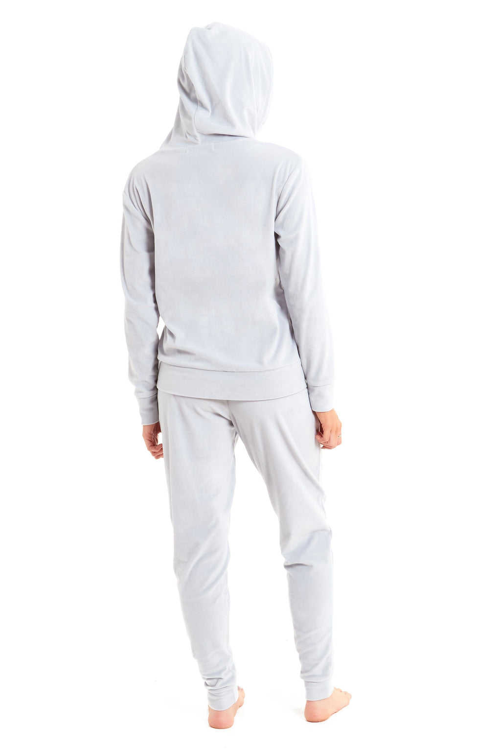OLIVIA ROCCO Women's Velour Lounge Set – Hooded Zipped Nightwear